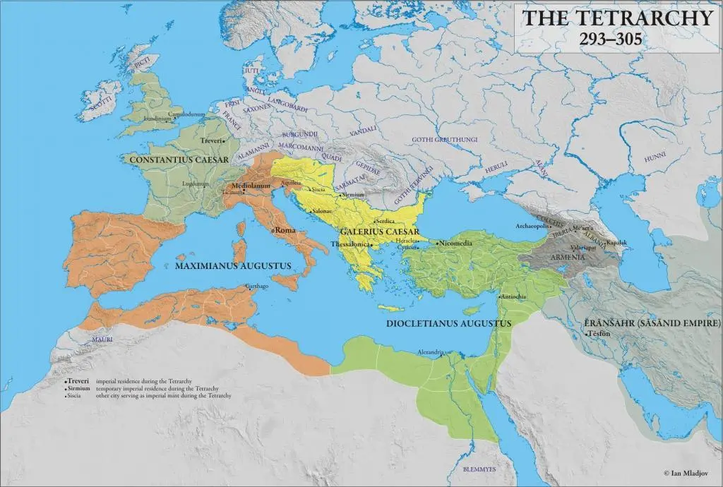 خريطة الرومانية الرباعية