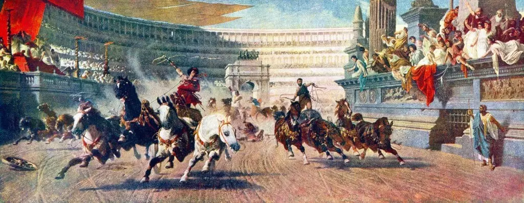 سباق عربة (حصان) في ميدان سباق الخيل في القسطنطينية