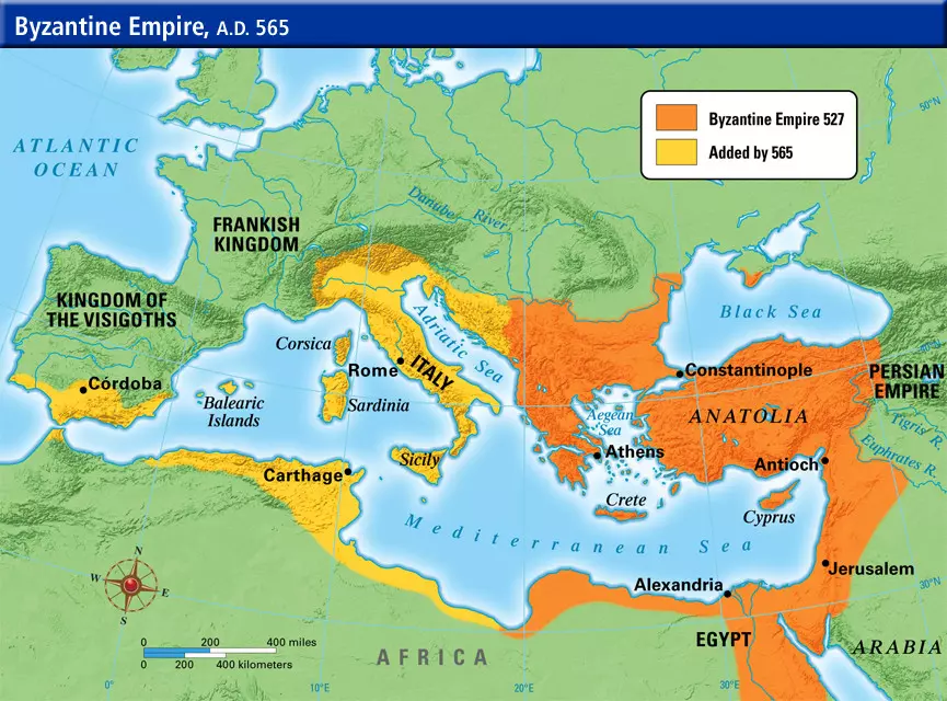خريطة الأناضول البيزنطية