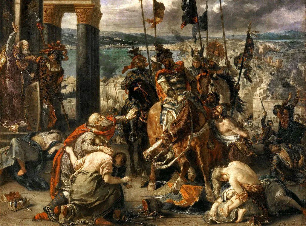 الصليبيون في القسطنطينية - يوجين ديلاكروا