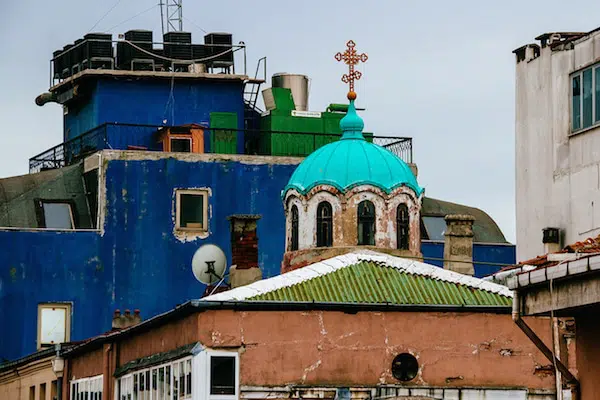 L'église orthodoxe russe Saint-André.