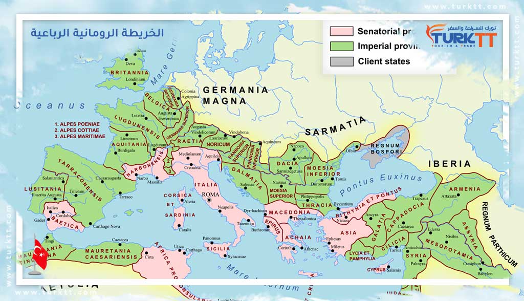 الخريطة الرومانية الرباعية