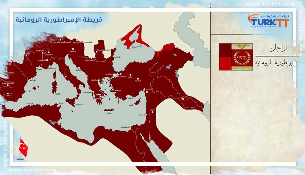 خريطة الإمبراطورية الرومانية